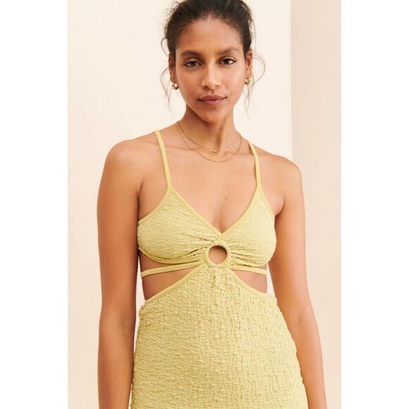 Urban Outfitters Katara Strappy Cutout Midi Dress Size M - Picture 2 of 9